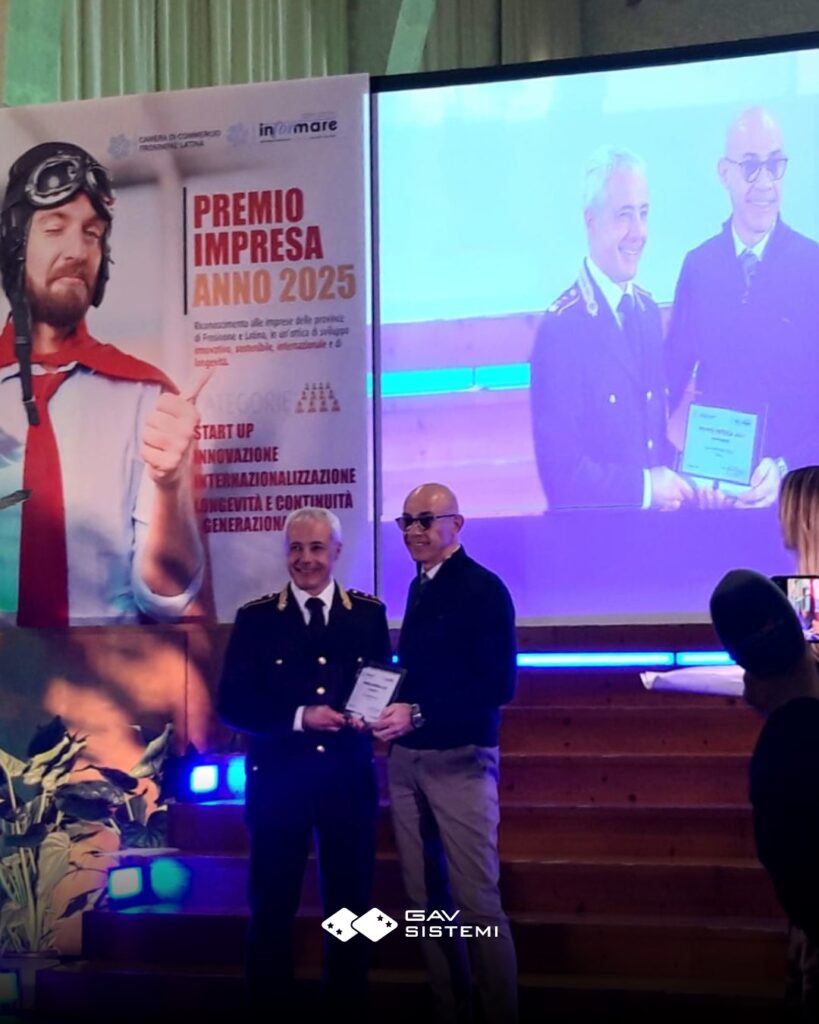 GAV Sistemi Awarded at Premio Impresa 2025: Innovation and Internationalization as a Strategic Trajectory 4 Foto Consegna Prima Placca 1